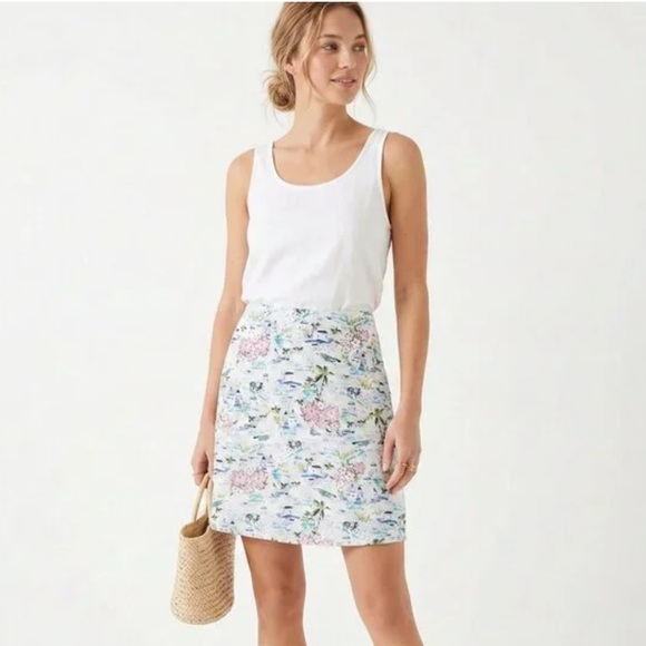 J. Jill Dresses & Skirts - J Jill Tropical Print Skirt